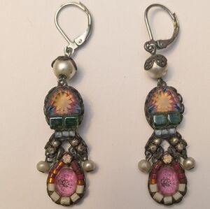 Vintage Ayala Bar Floral Drop Earrings